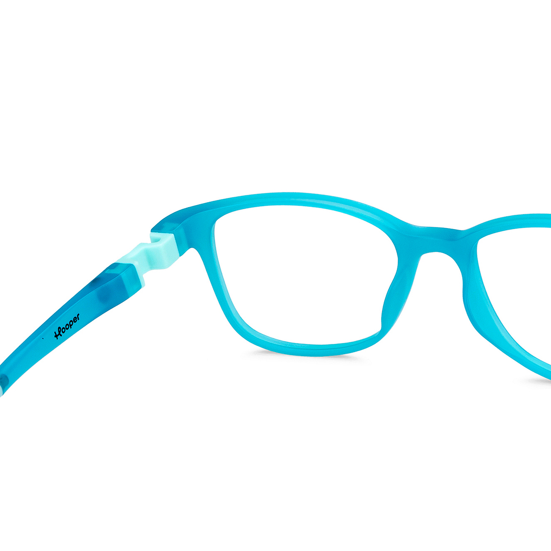 Hooper Sky Blue Full Rim Rectangle right side