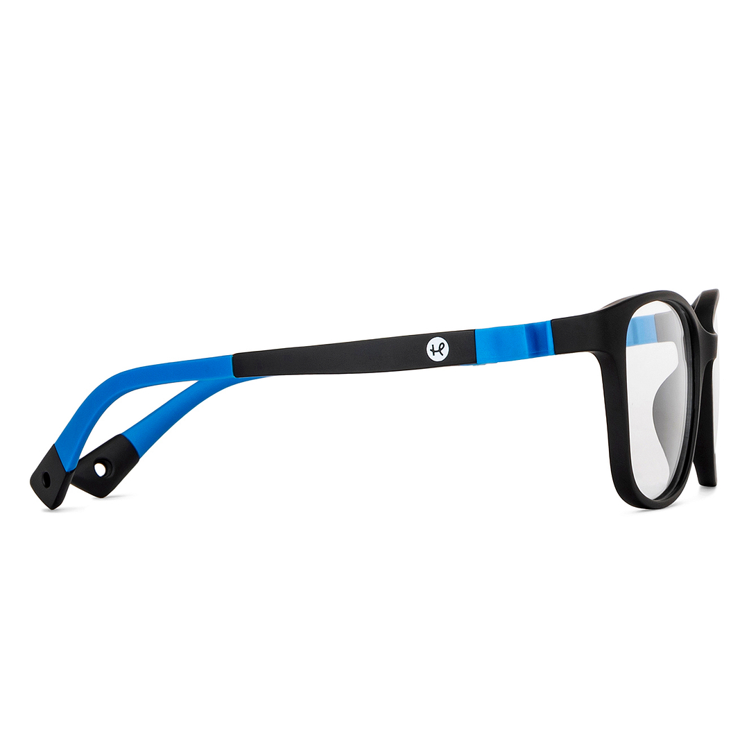 Hooper Black Full Rim Rectangle left side