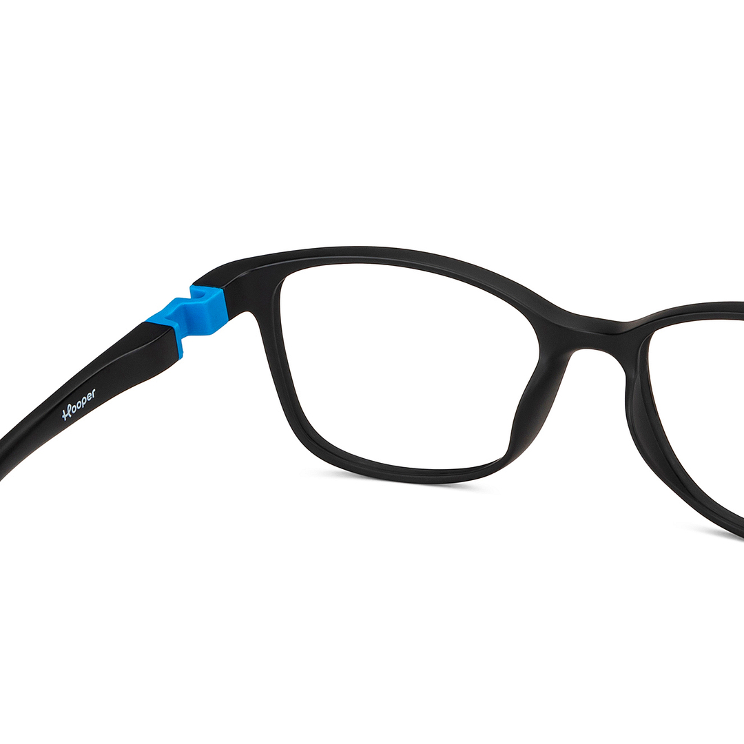 Hooper Black Full Rim Rectangle right side