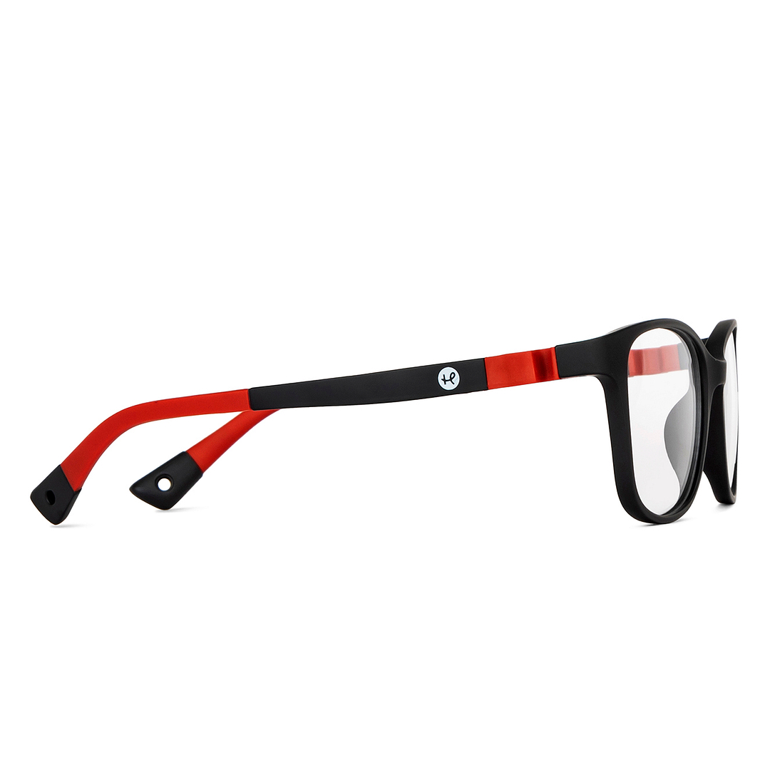Hooper Black Full Rim Rectangle left side
