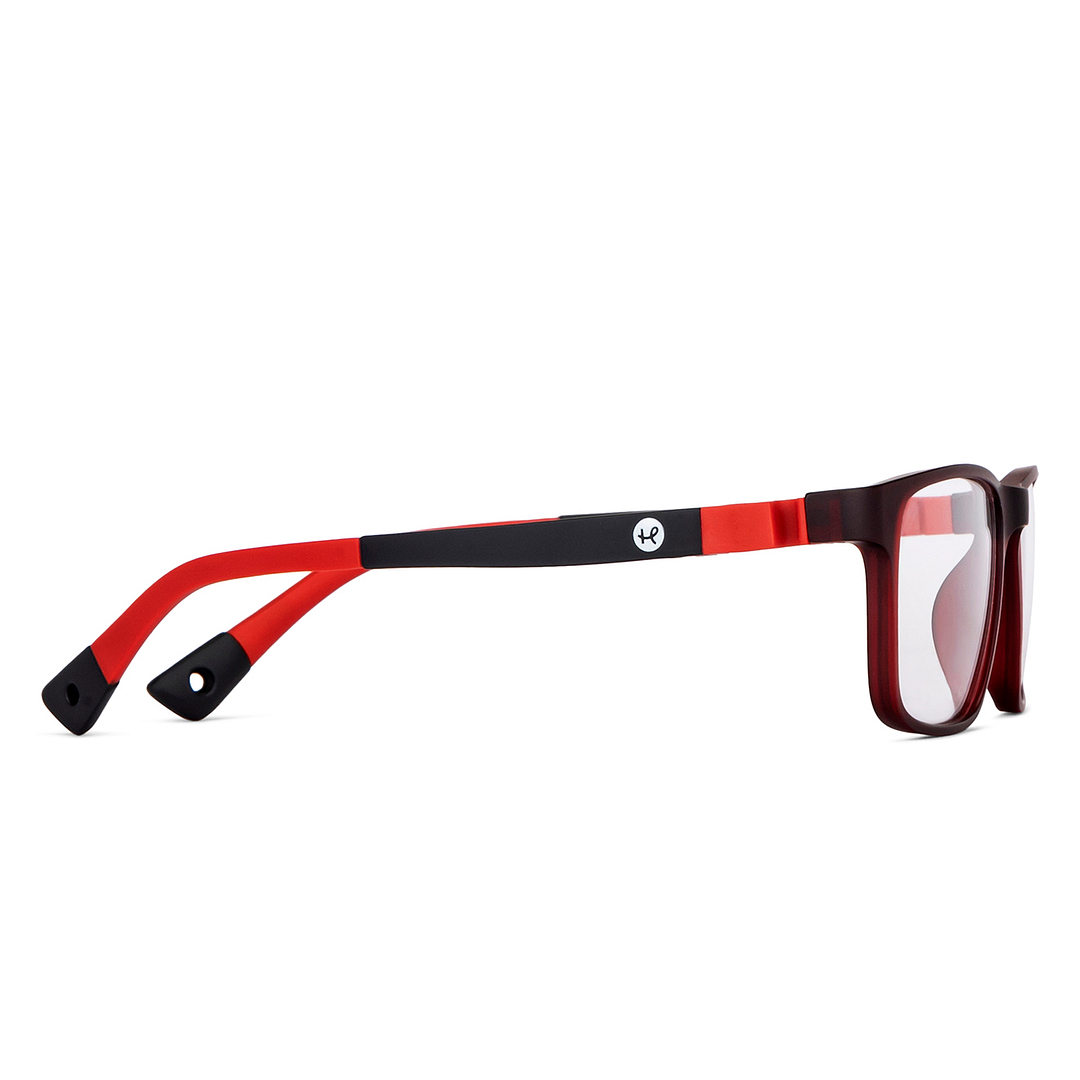 Hooper Online Red Full Rim Rectangle left side