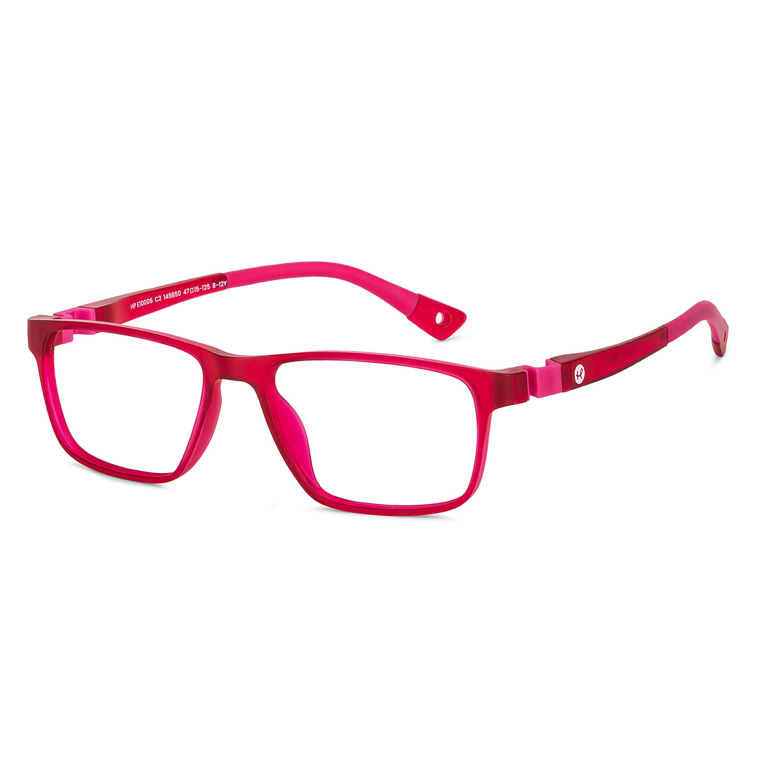 Hooper Online Red Full Rim Rectangle left side