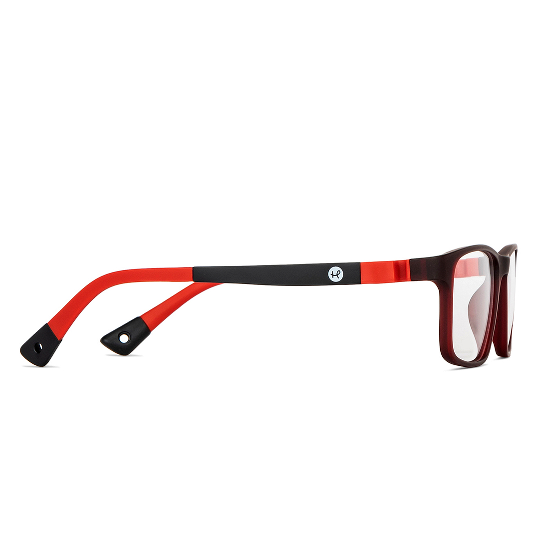 Hooper Online Red Full Rim Rectangle left side