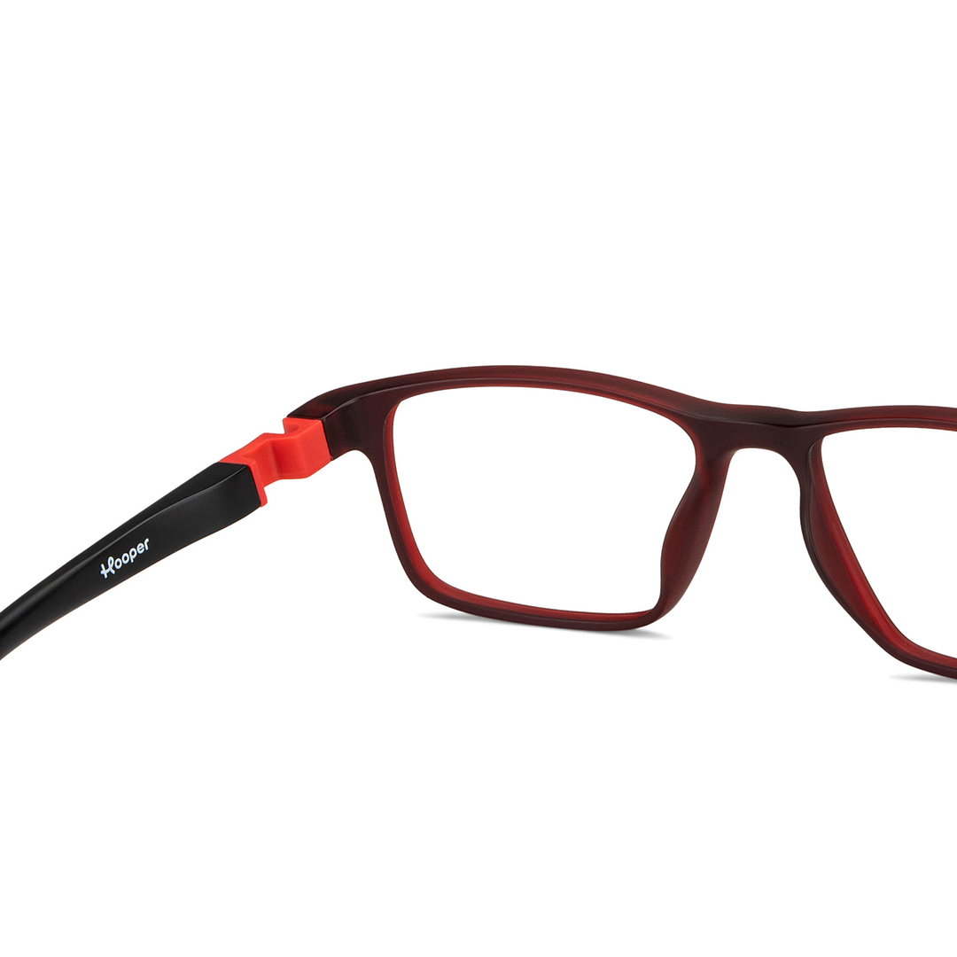 Hooper Online Red Full Rim Rectangle right side