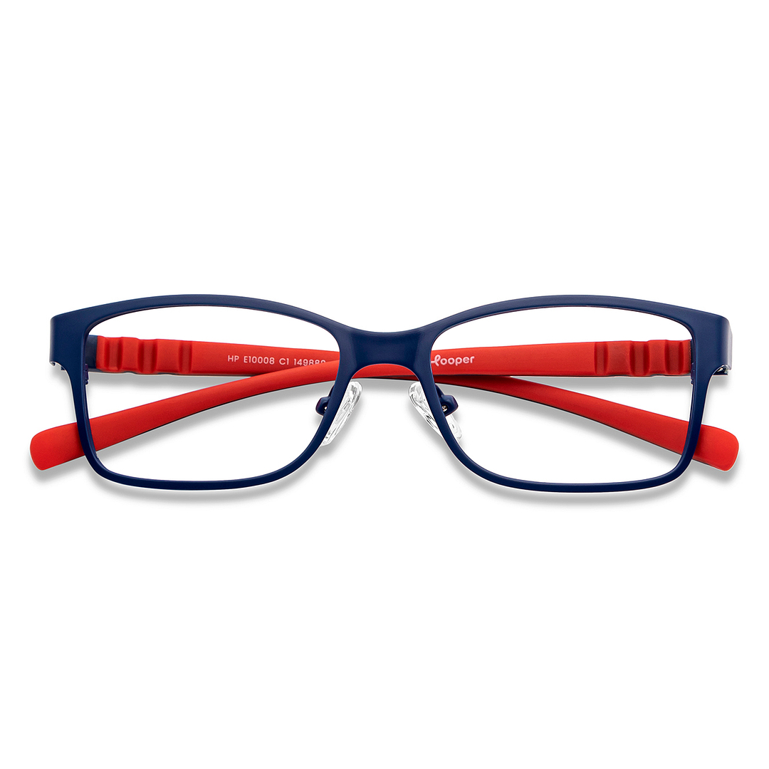 Hooper Online Sky Blue Full Rim Rectangle left side