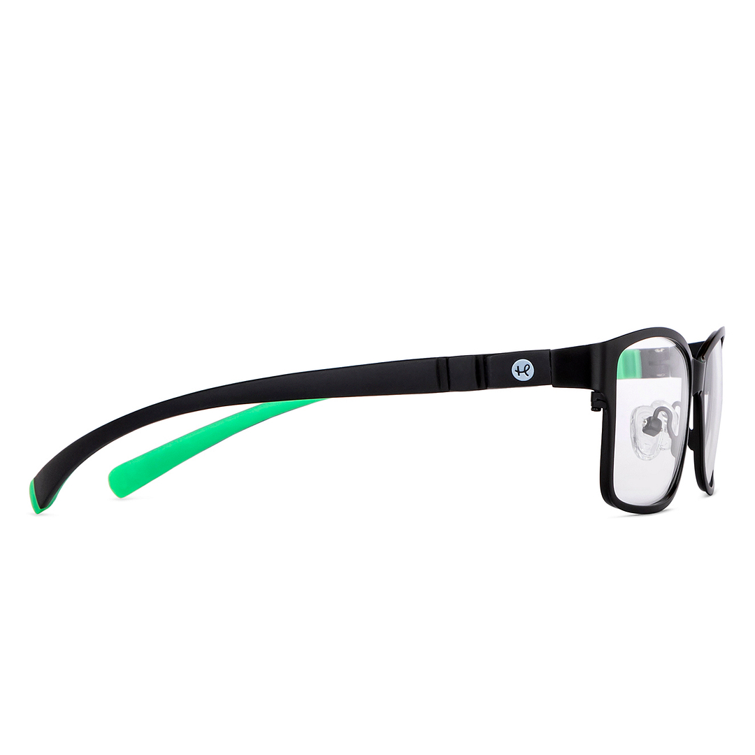 Hooper Online Black Full Rim Rectangle left side