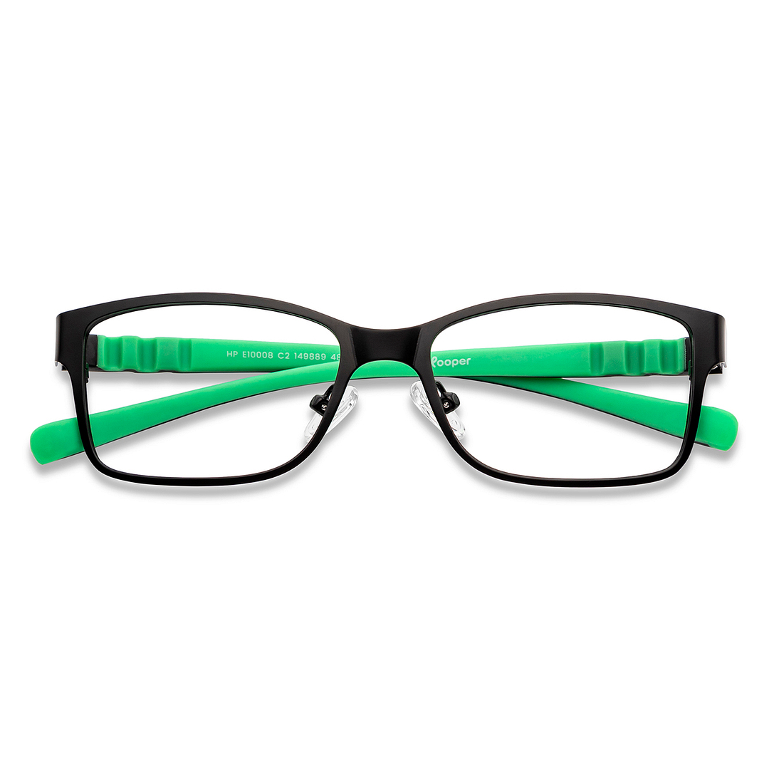 Hooper Online Black Full Rim Rectangle left side