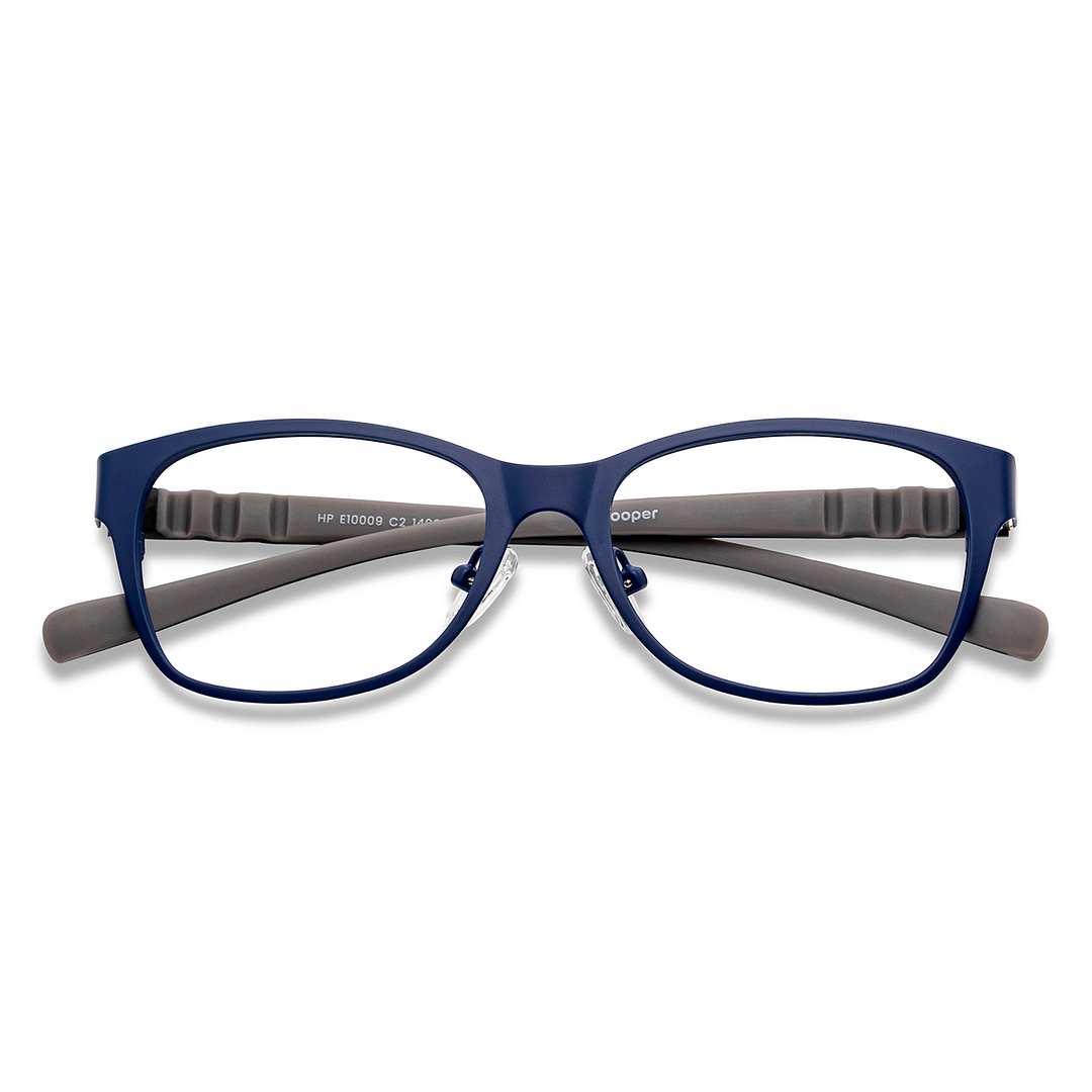 Hooper Online Sky Blue Full Rim Rectangle left side