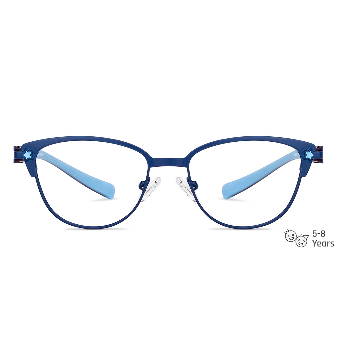 Hooper Online Sky Blue Full Rim Cat Eye left side