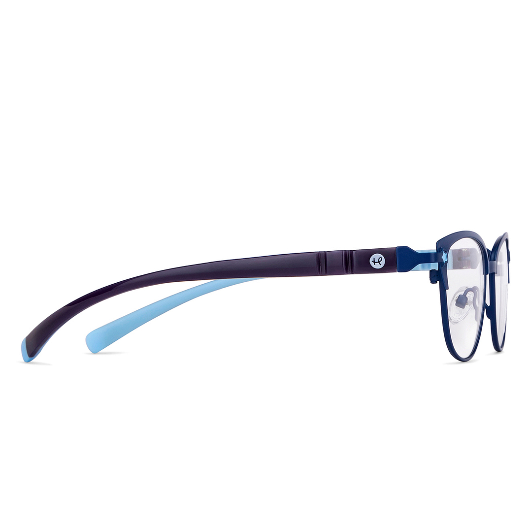 Hooper Online Sky Blue Full Rim Cat Eye left side