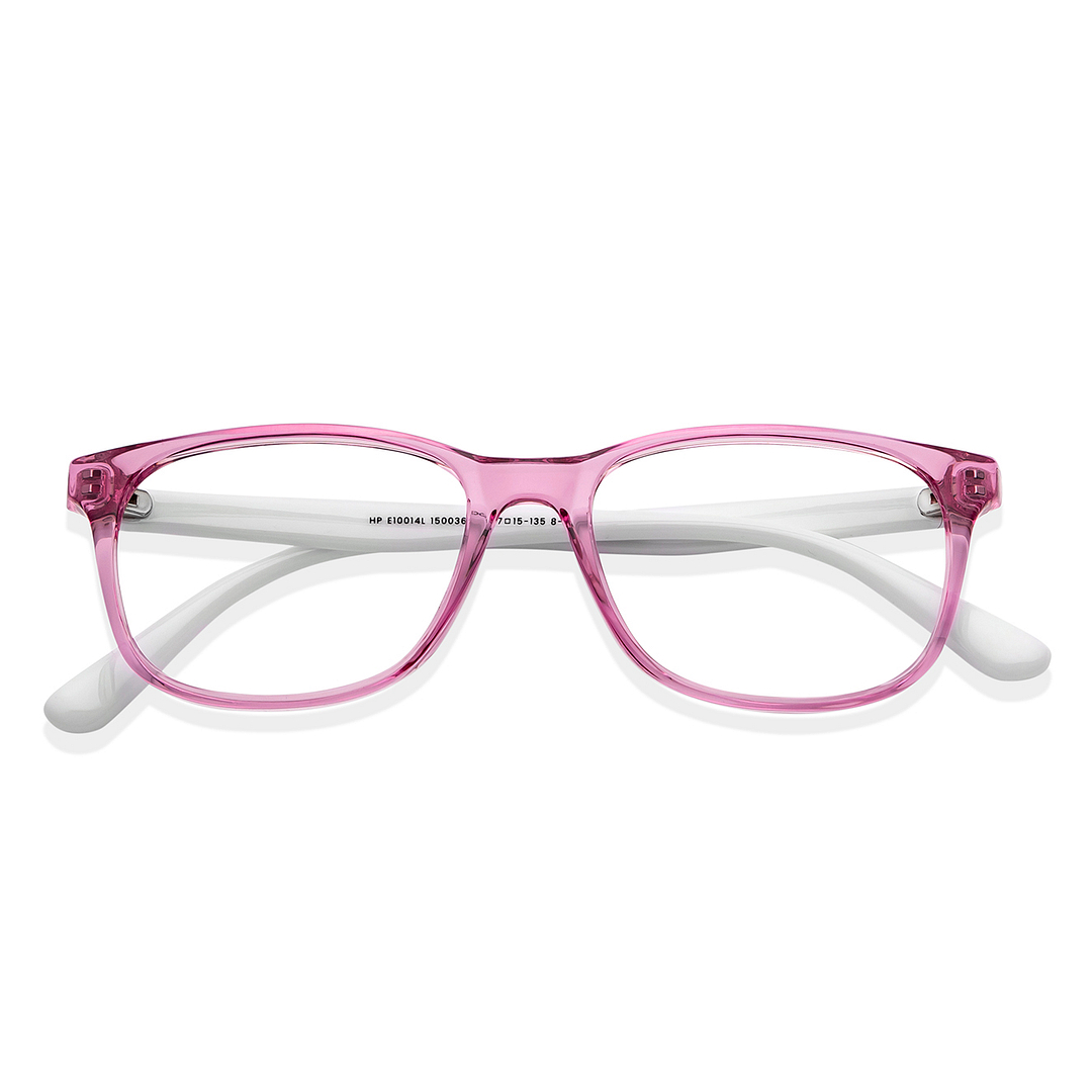 Hooper Online Pink Transparent Full Rim Rectangle left side