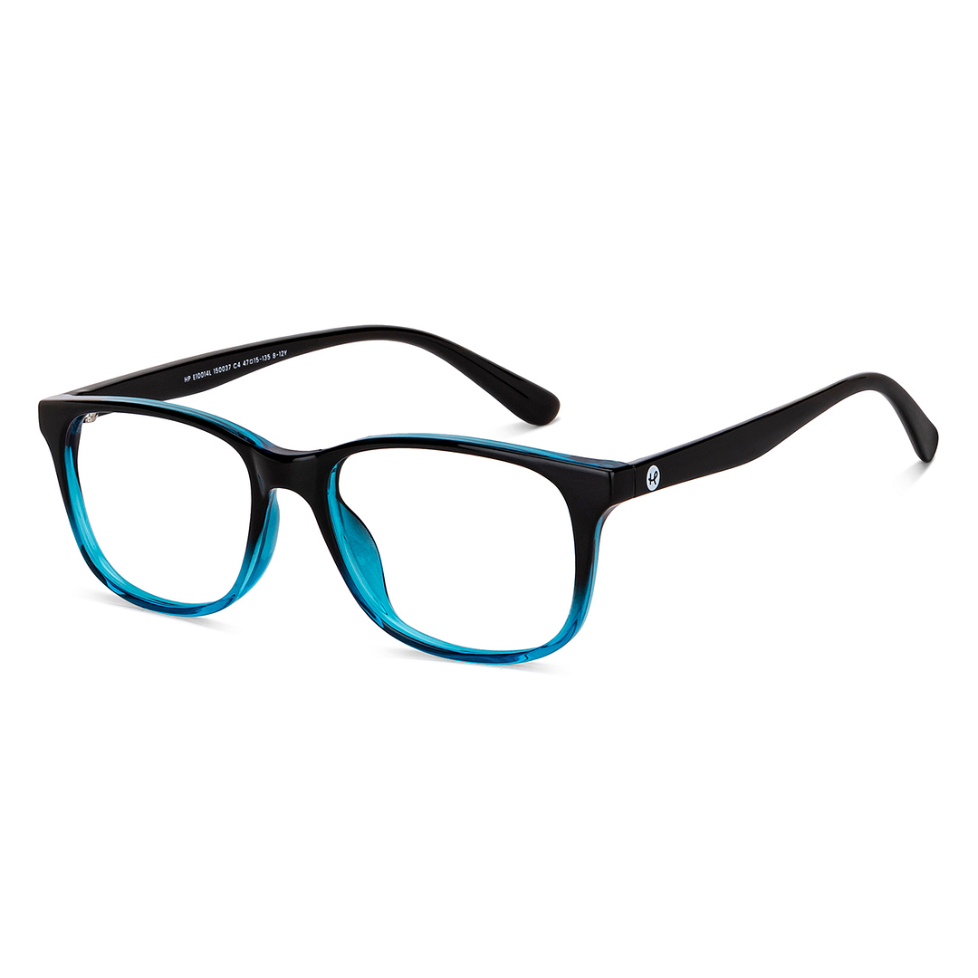 Hooper Blue Transparent Full Rim Rectangle right side