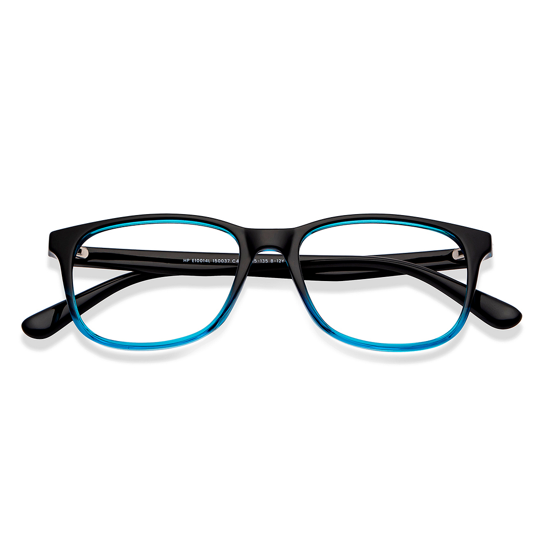 Hooper Blue Transparent Full Rim Rectangle left side