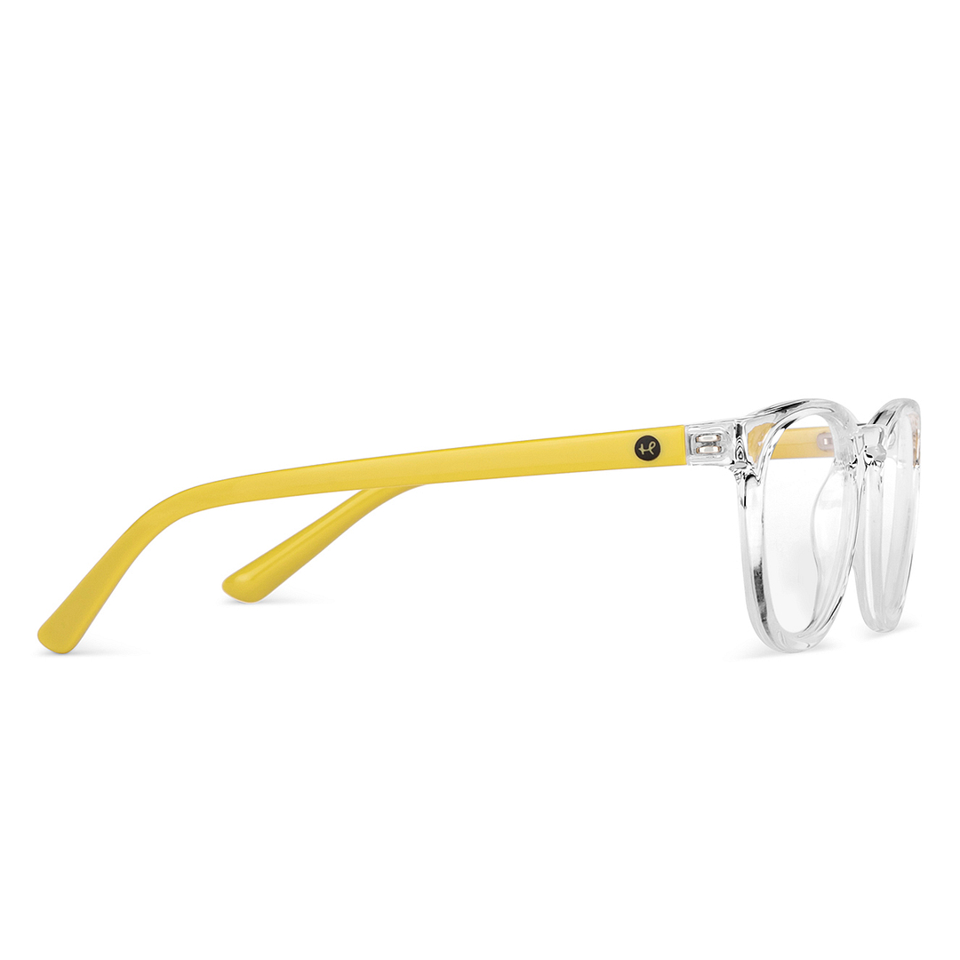 Hooper Crystal Transparent Full Rim Round left side