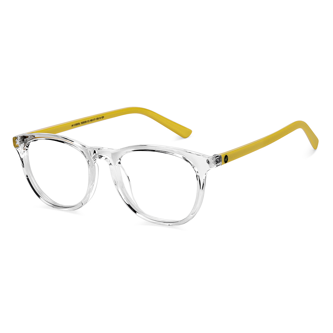 Hooper Crystal Transparent Full Rim Round right side