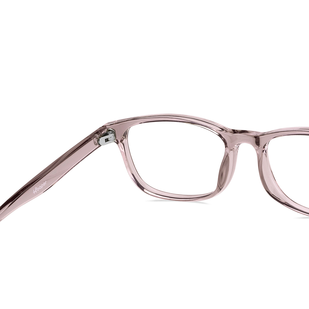 Hooper Online Pink Transparent Full Rim Rectangle right side