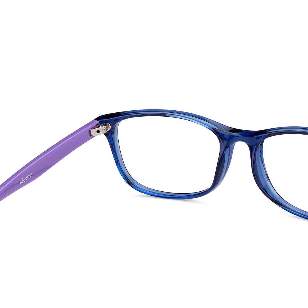 Hooper Online Sky Blue Full Rim Rectangle right side