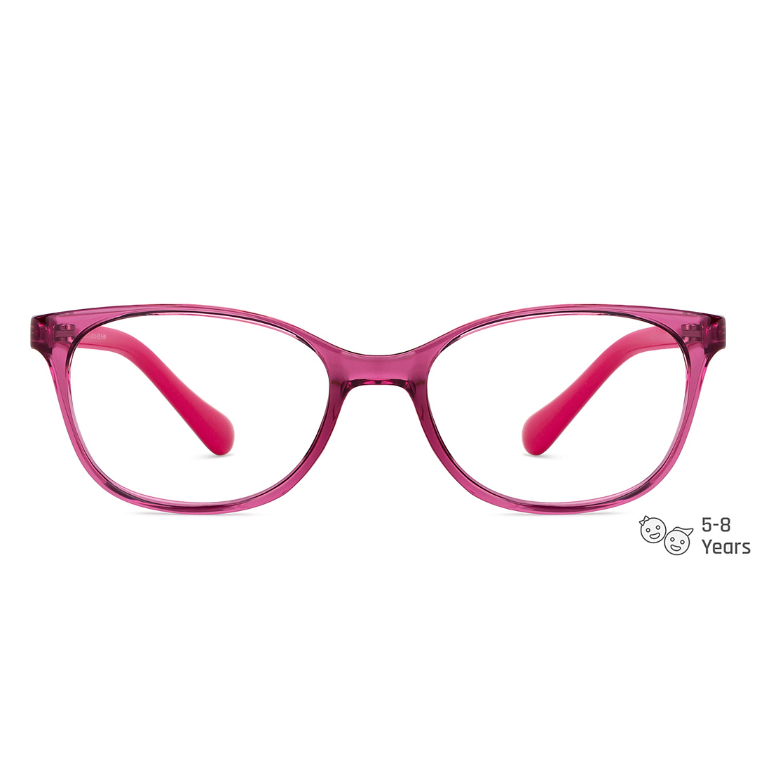 Hooper Online Purple Transparent Full Rim Cat Eye left side