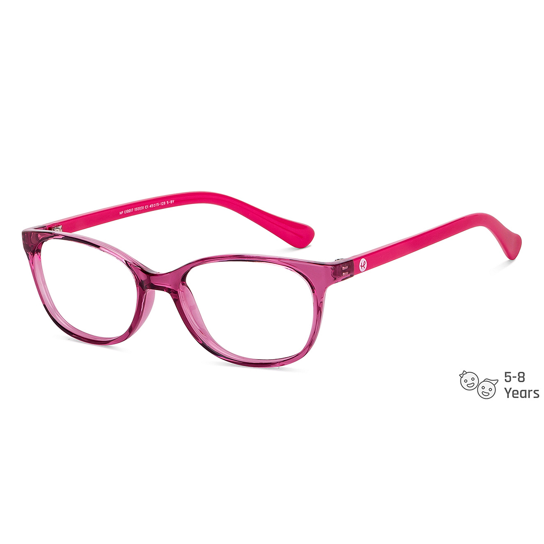 Hooper Online Purple Transparent Full Rim Cat Eye right side