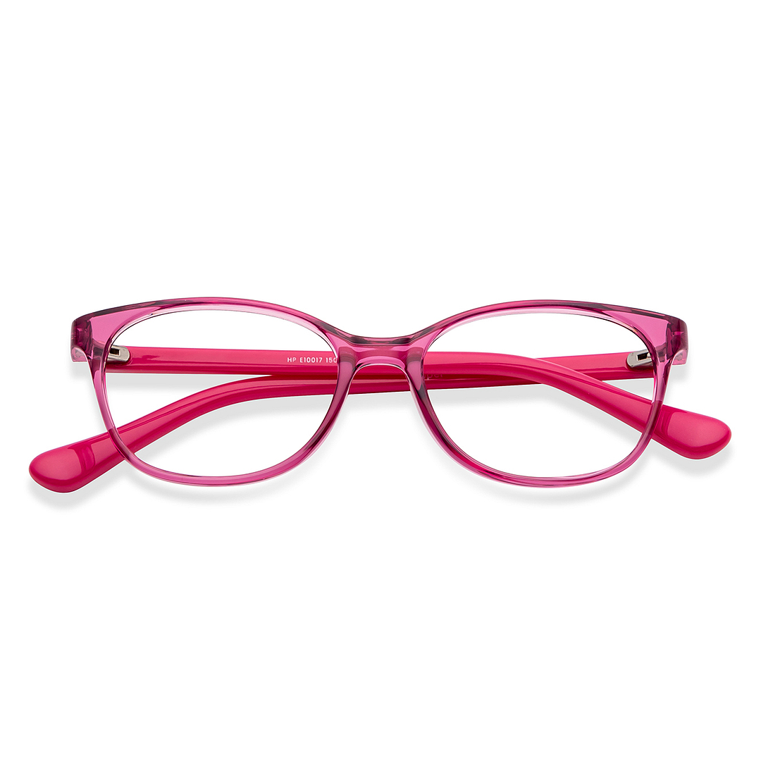 Hooper Online Purple Transparent Full Rim Cat Eye left side