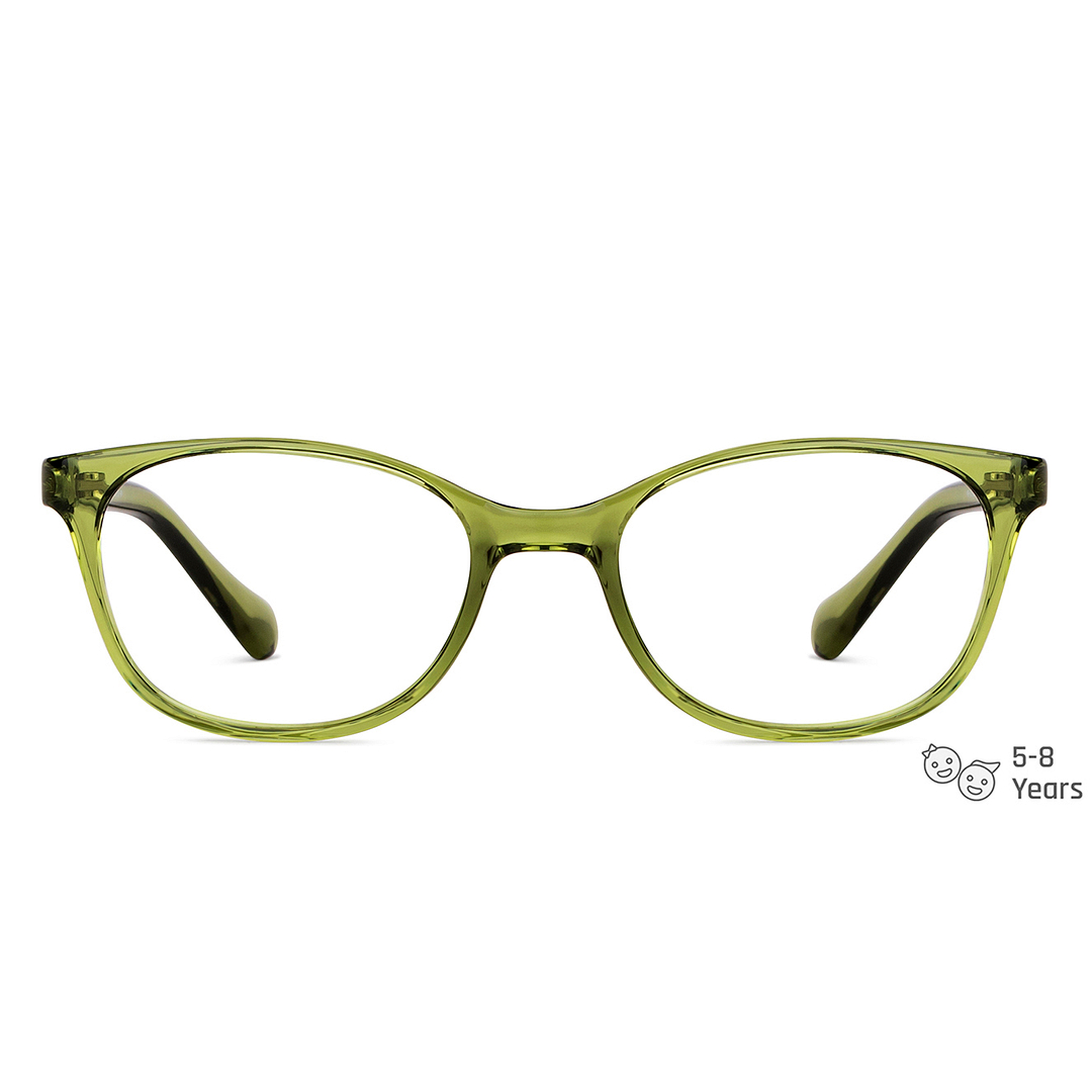Hooper Online Green Transparent Full Rim Cat Eye right side