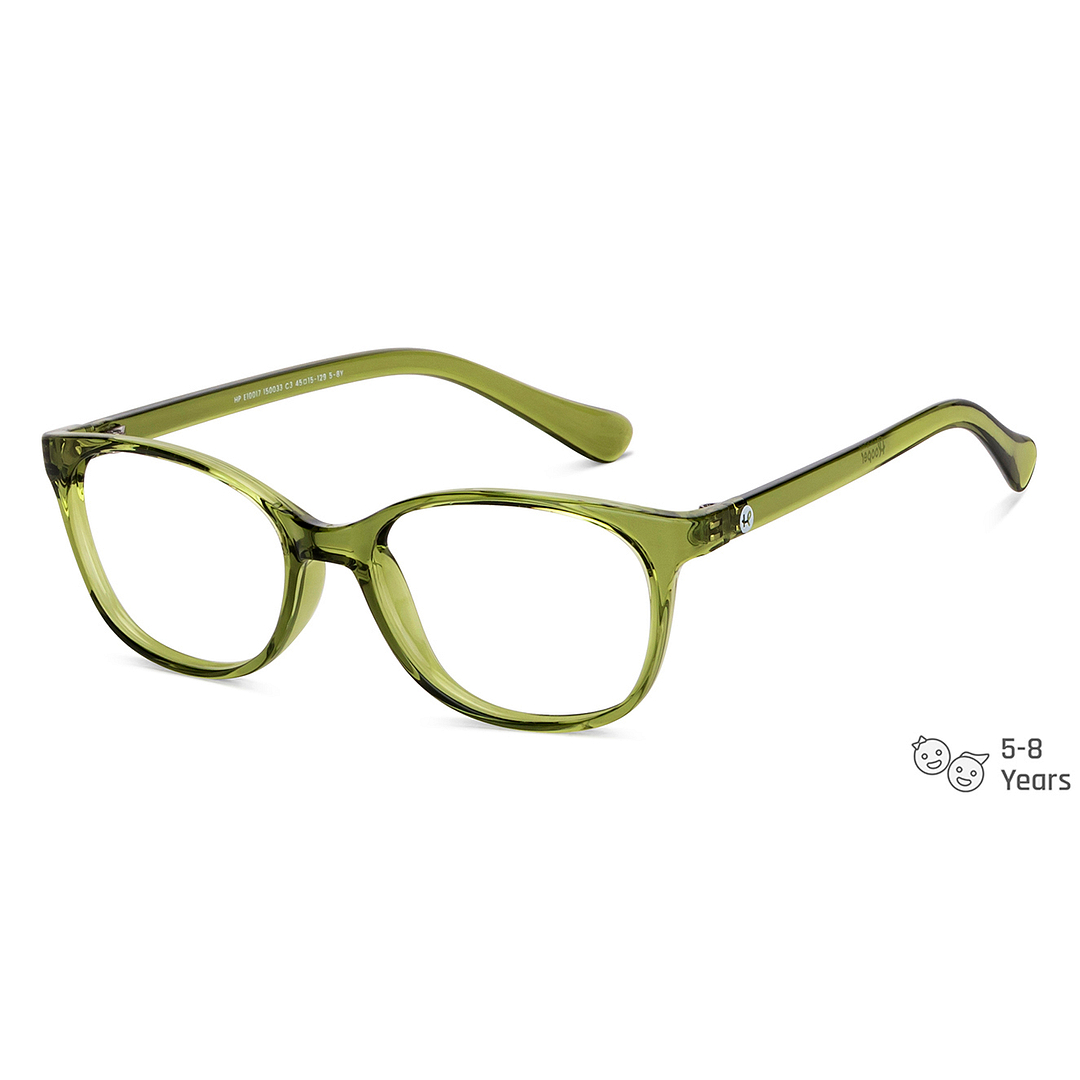 Hooper Online Green Transparent Full Rim Cat Eye left side