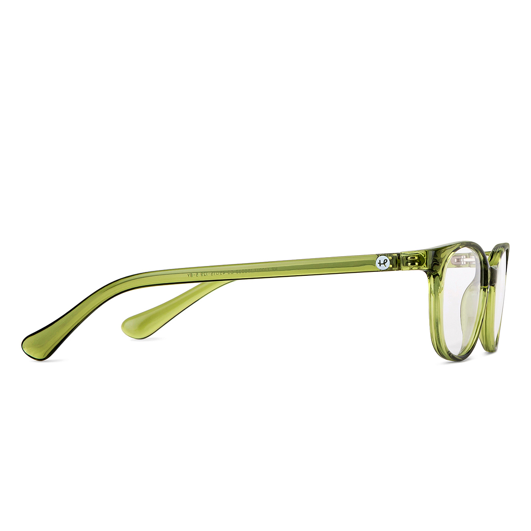 Hooper Online Green Transparent Full Rim Cat Eye left side