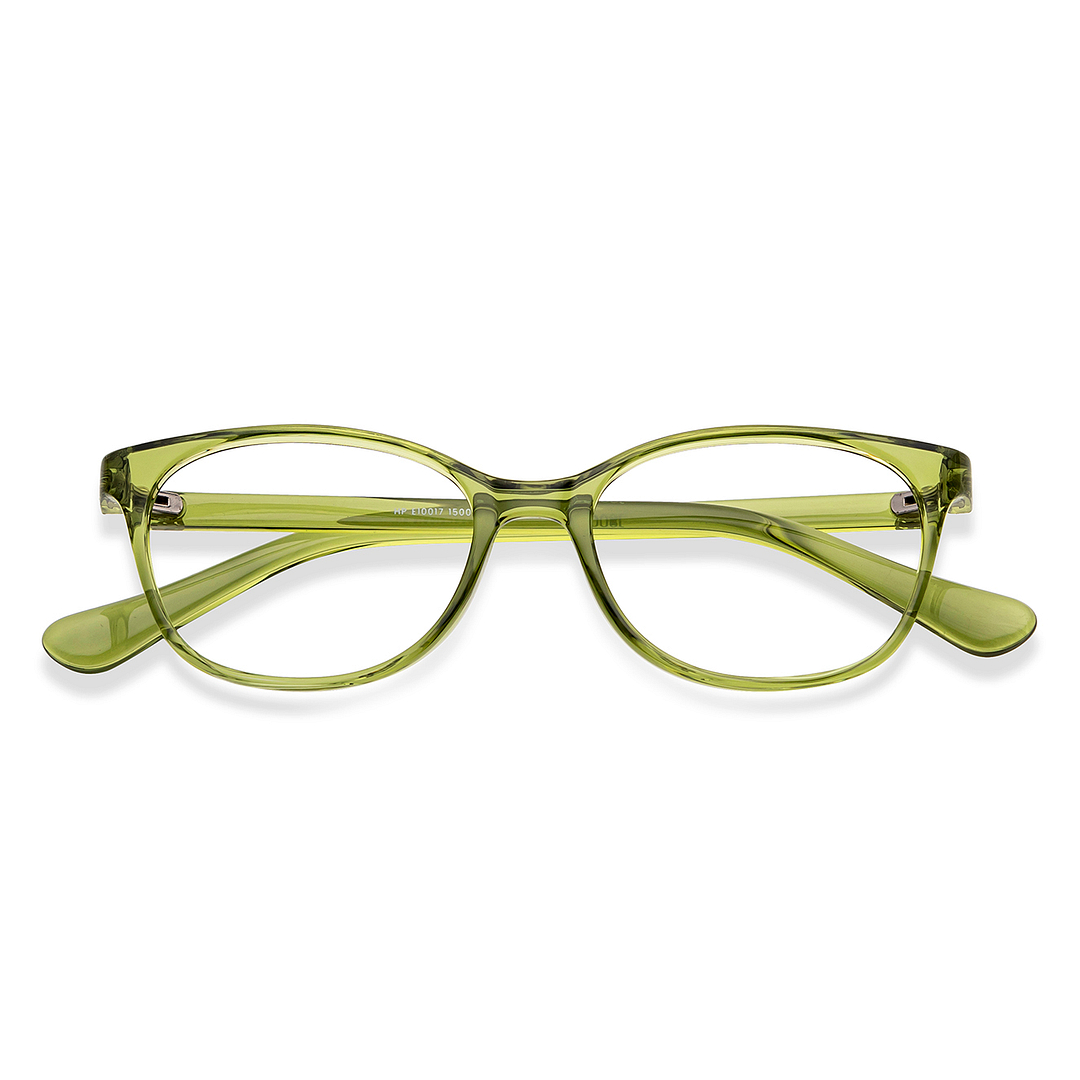 Hooper Online Green Transparent Full Rim Cat Eye left side