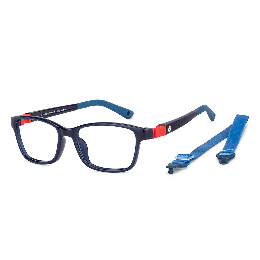 Hooper Online Sky Blue Full Rim Rectangle left side