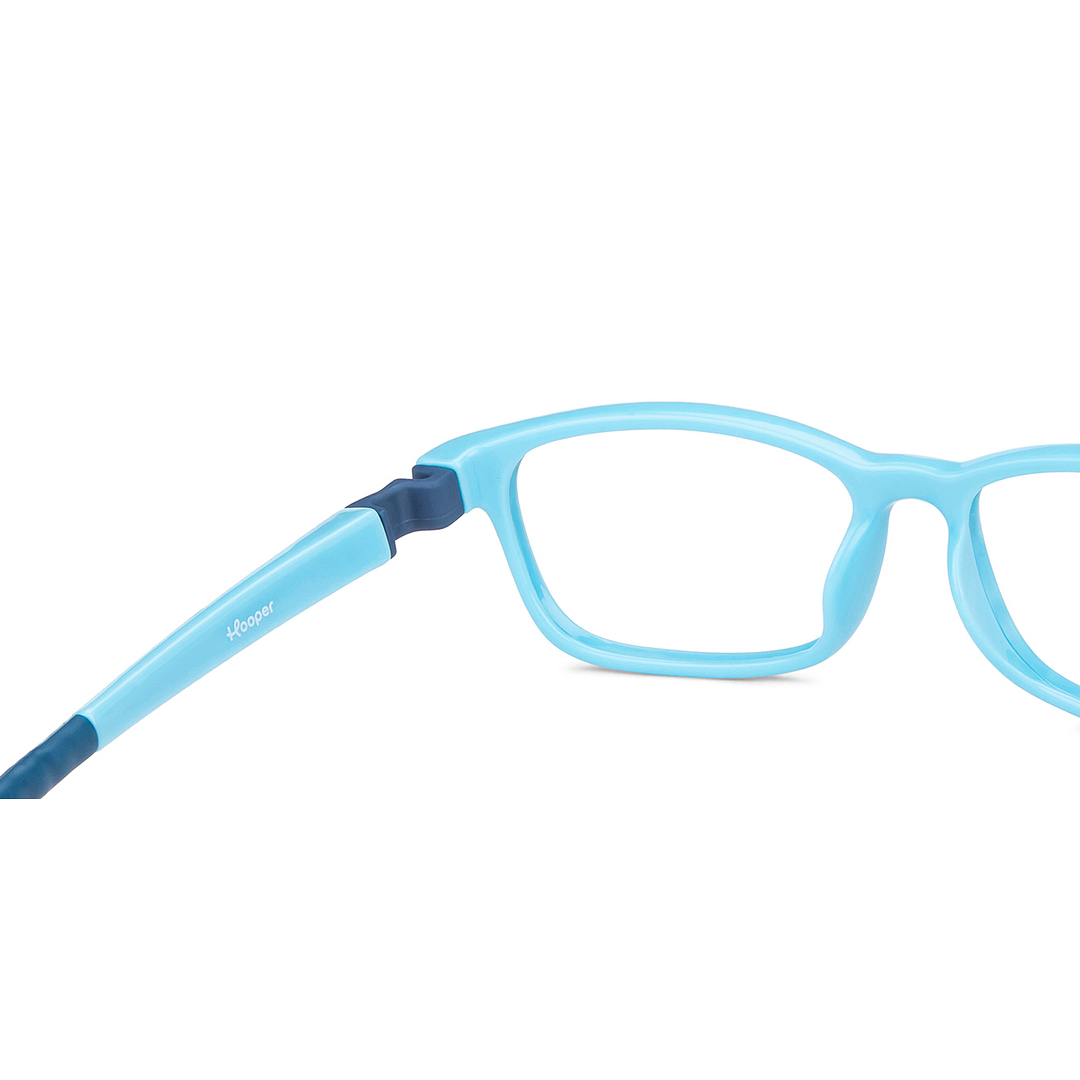 Hooper Online Sky Blue Full Rim Rectangle right side