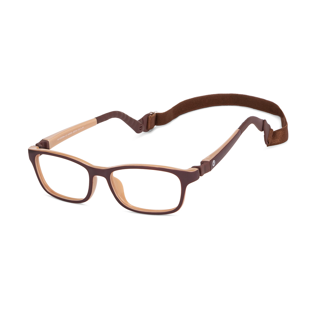 Hooper Online Light Brown Full Rim Rectangle right side