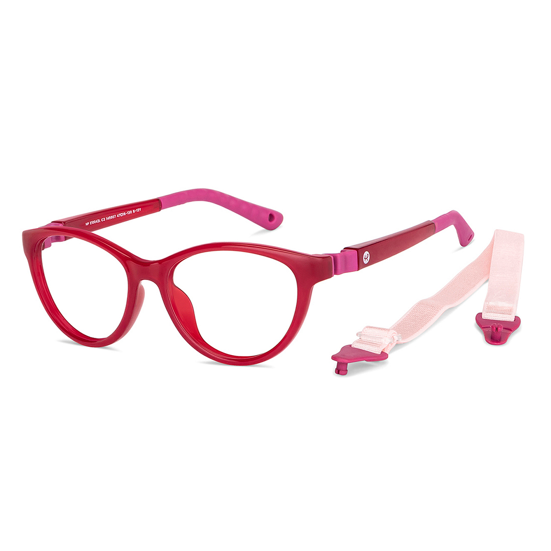 Hooper Online Red Full Rim Cat Eye left side