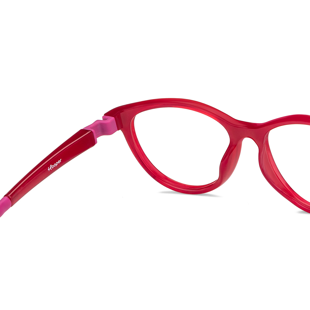 Hooper Online Red Full Rim Cat Eye right side