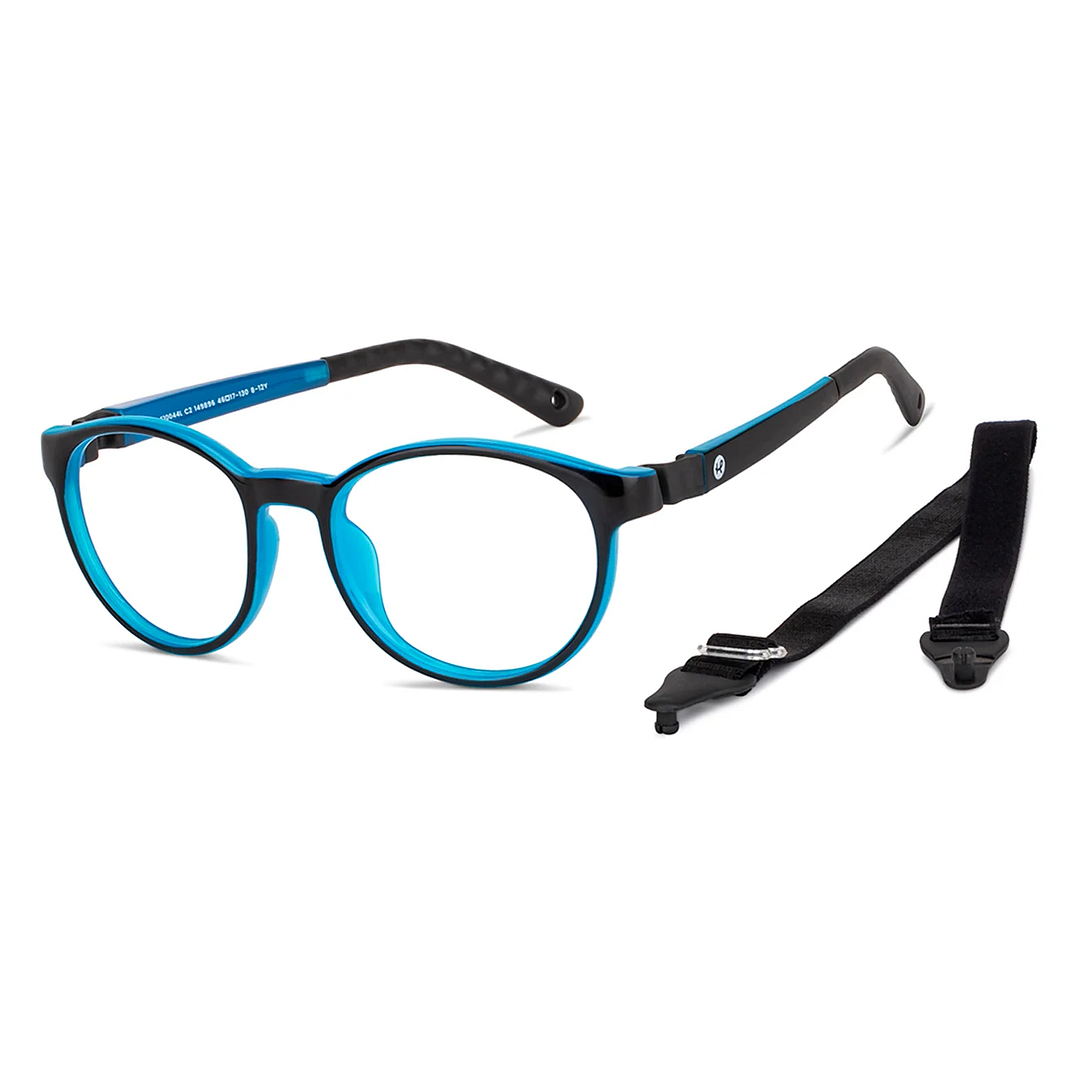 Hooper Online Black Blue Full Rim Round left side