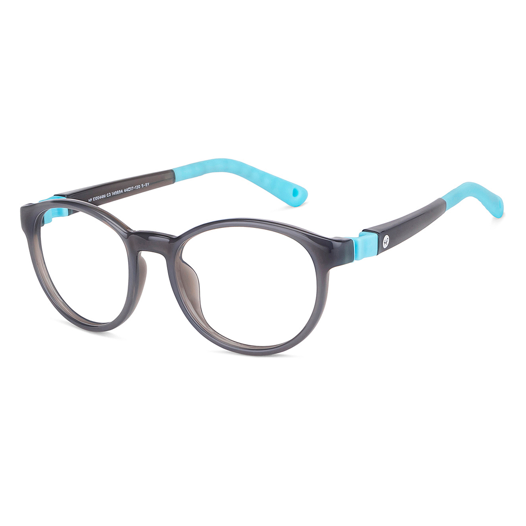 Hooper Online Gray Transparent Full Rim Round left side