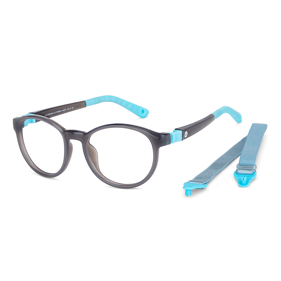 Hooper Online Gray Transparent Full Rim Round left side