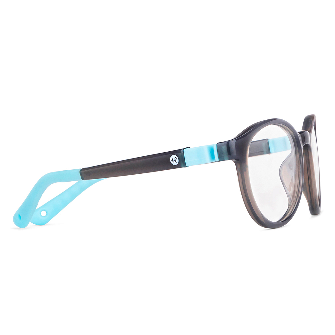 Hooper Online Gray Transparent Full Rim Round left side