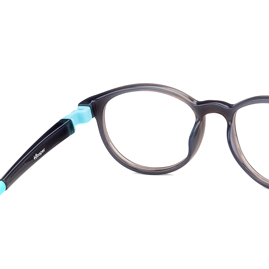 Hooper Online Gray Transparent Full Rim Round right side