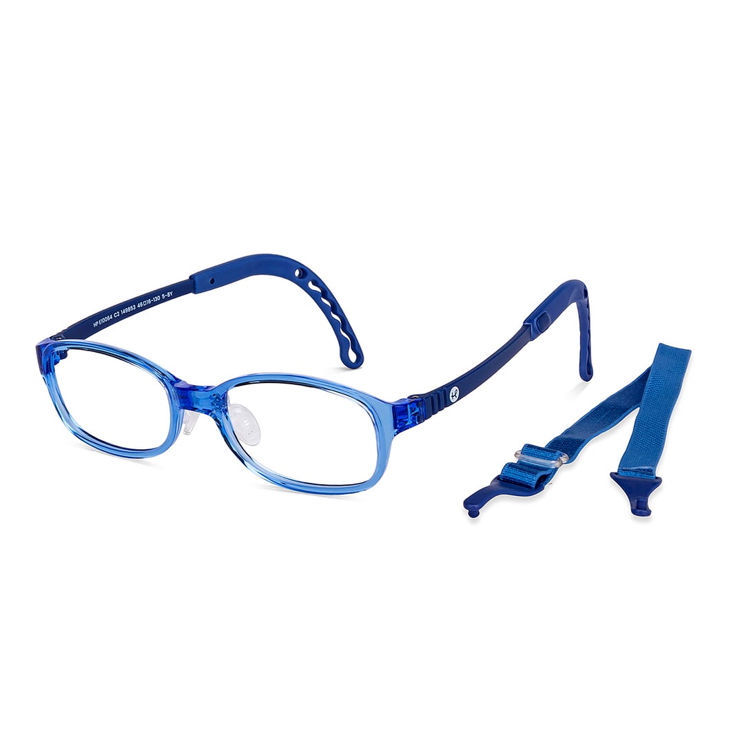 Hooper Online Sky Blue Full Rim Rectangle left side