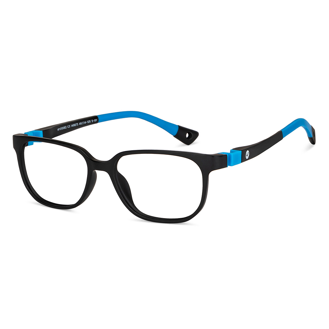 Hooper Black Full Rim Rectangle left side