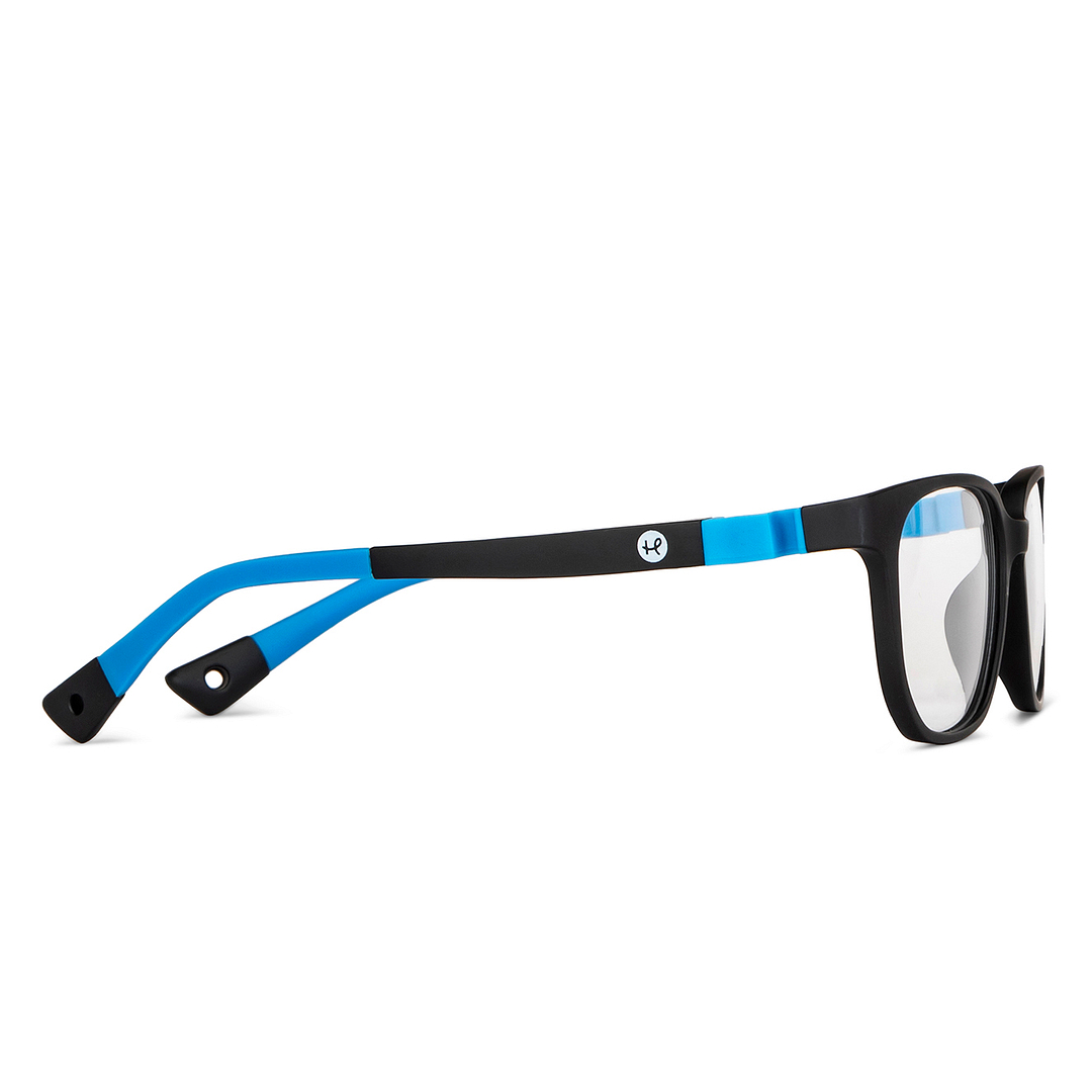 Hooper Black Full Rim Rectangle left side