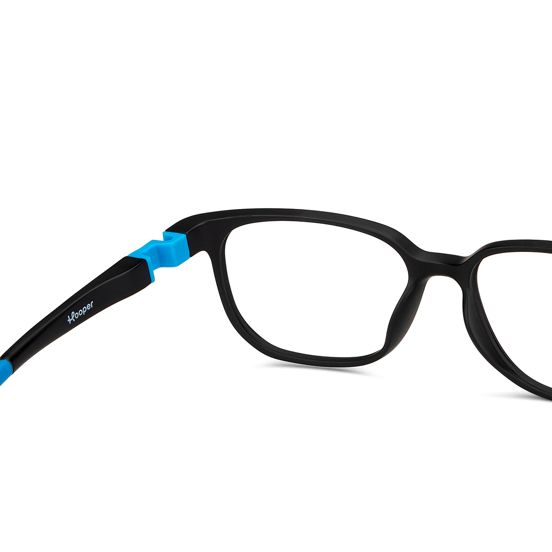 Hooper Black Full Rim Rectangle right side