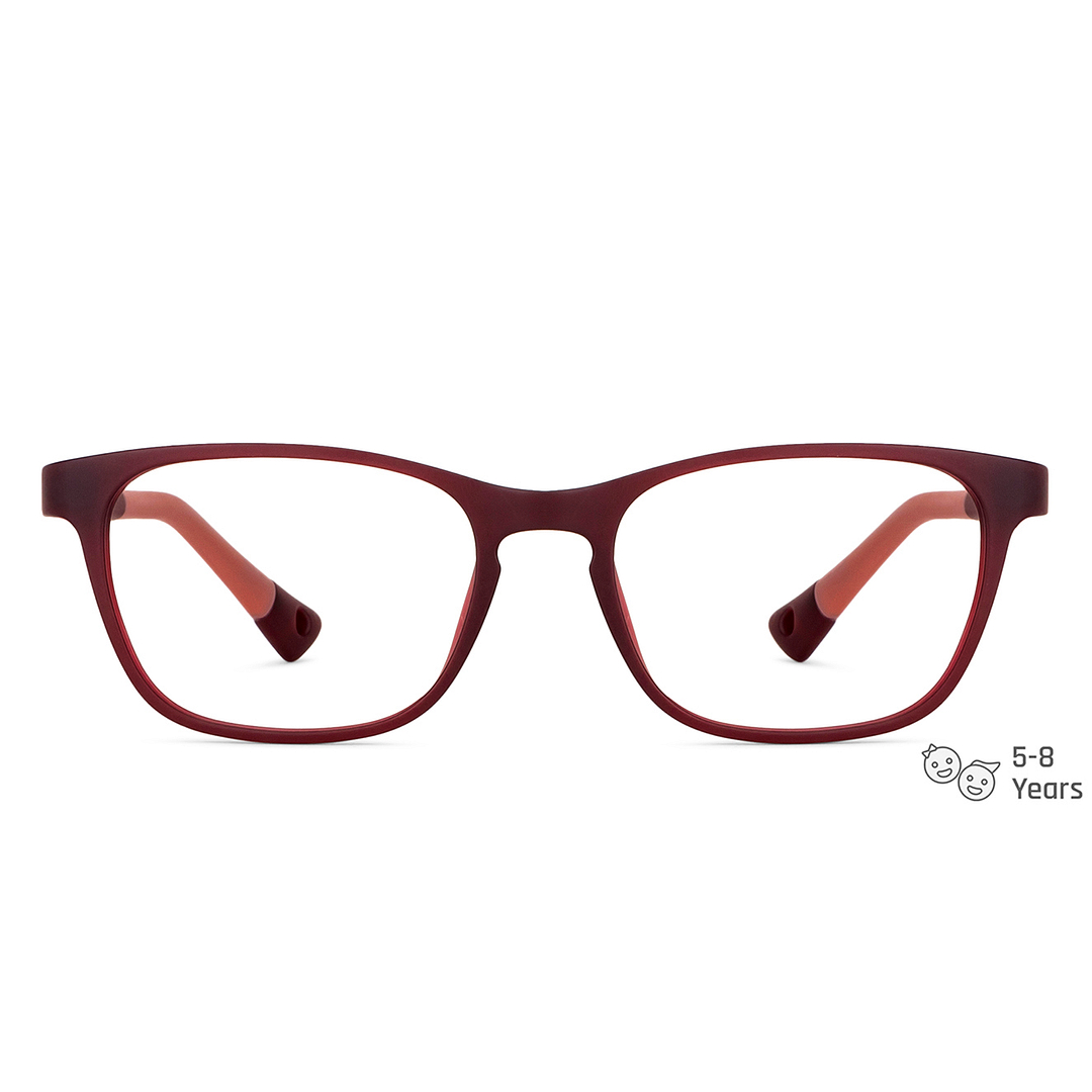 Hooper Online Red Full Rim Rectangle left side