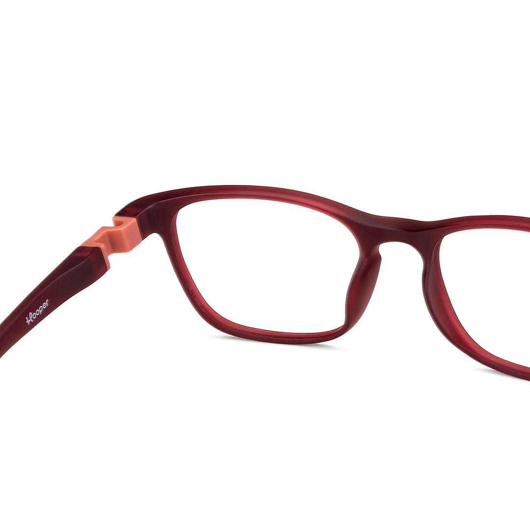 Hooper Online Red Full Rim Rectangle right side