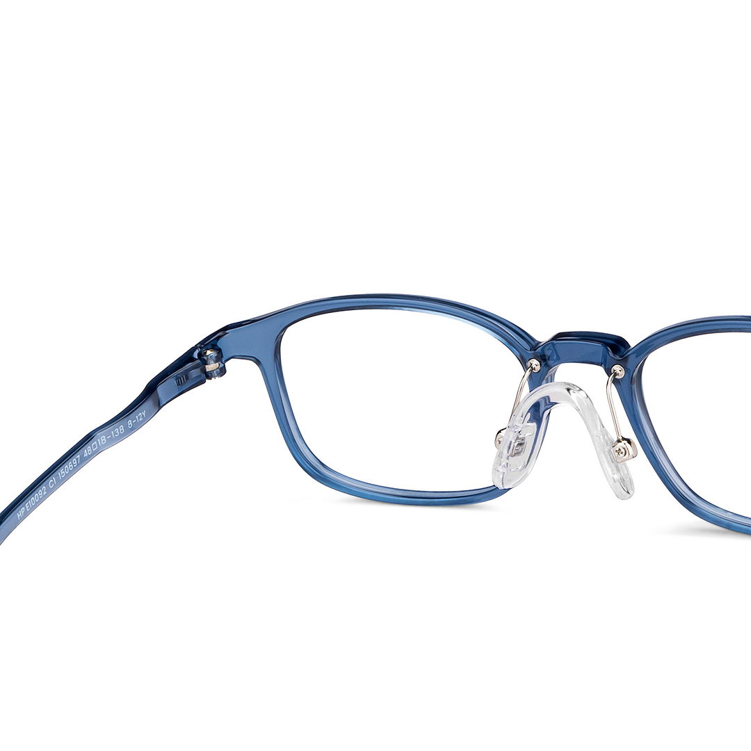 Hooper Online Blue Transparent Full Rim Rectangle right side