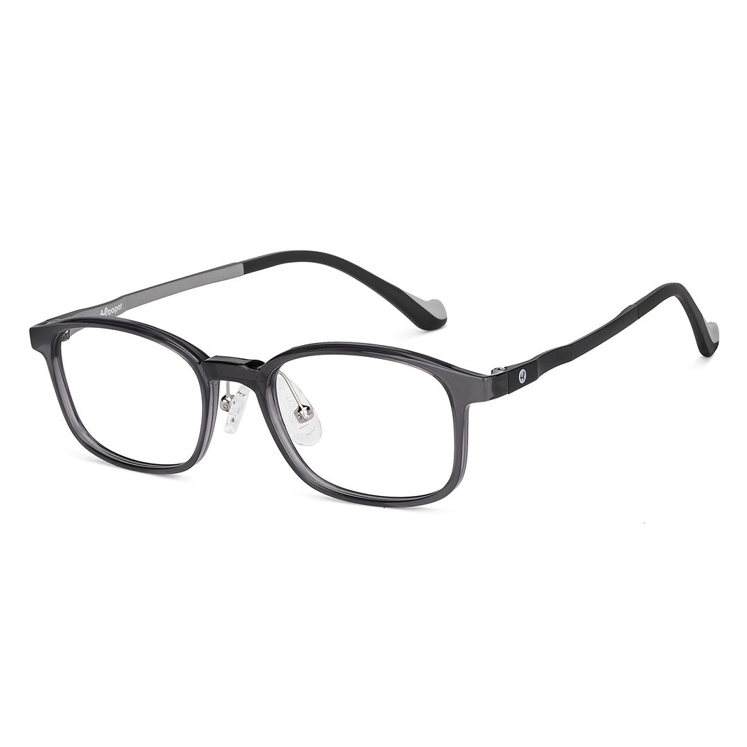 Hooper Online Gray Transparent Full Rim Rectangle right side