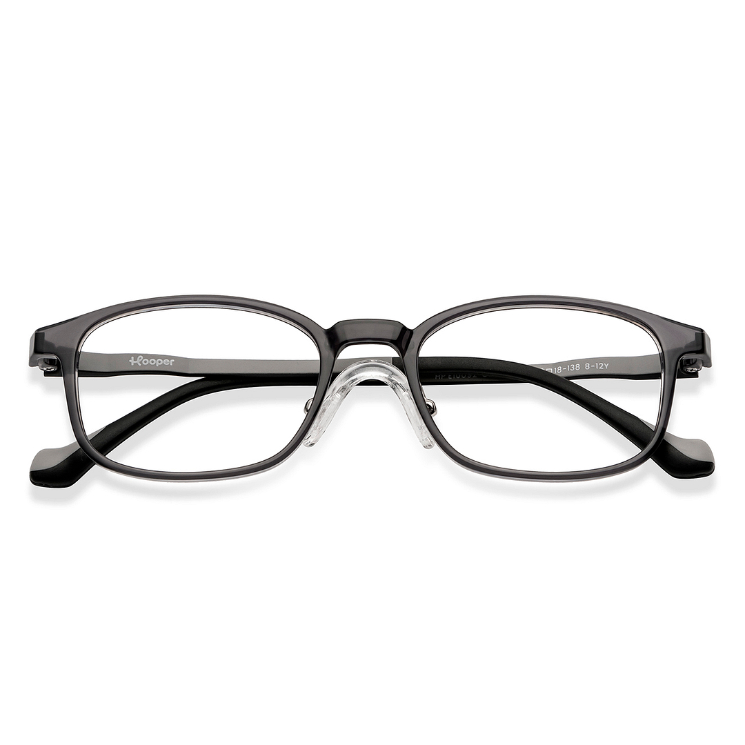 Hooper Online Gray Transparent Full Rim Rectangle left side