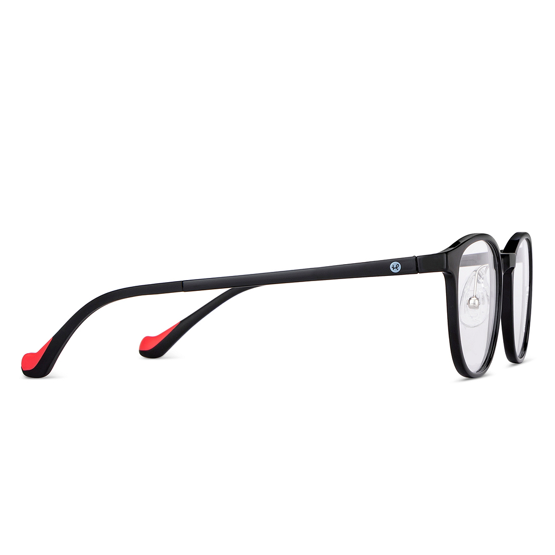 Hooper Online Black Full Rim Round left side