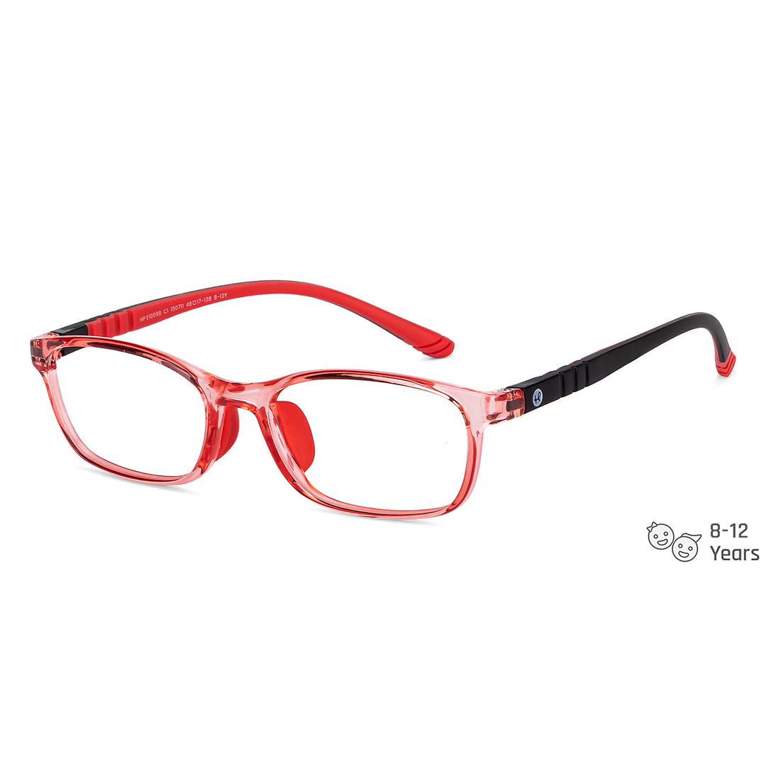 Hooper Online Pink Transparent Full Rim Rectangle left side