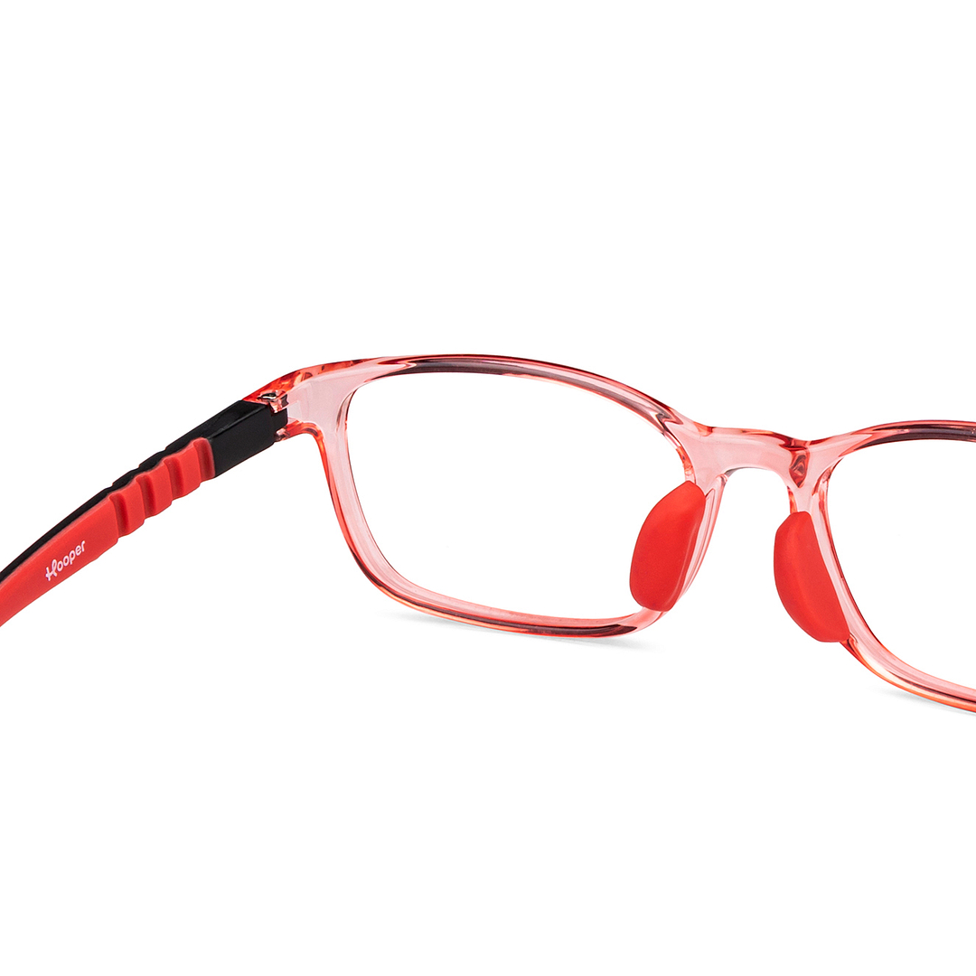 Hooper Online Pink Transparent Full Rim Rectangle right side